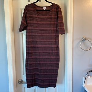 EUC Lularoe Julia Sheath Dress